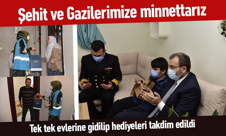 Başkan Ahmet Cin şehit ve gazi yakınlarını ziyaret etti