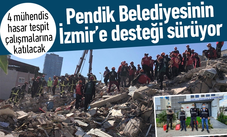 Pendik Belediyesinin İzmir’e desteği sürüyor