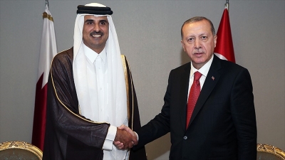 Cumhurbaşkanı Erdoğan ile Katar Emiri Şeyh Temim görüştü 