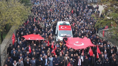 Şehit polis memuru Öztekin son yolculuğuna uğurlandı